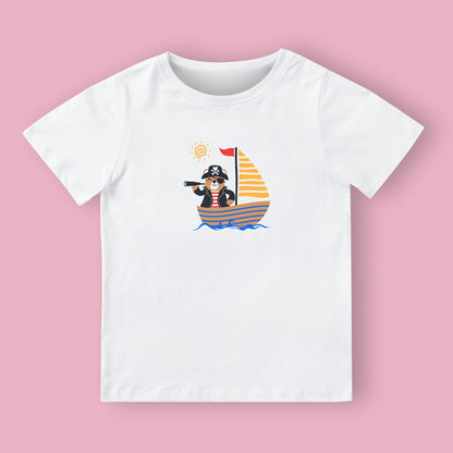 maglietta bianca per bambini con disegno