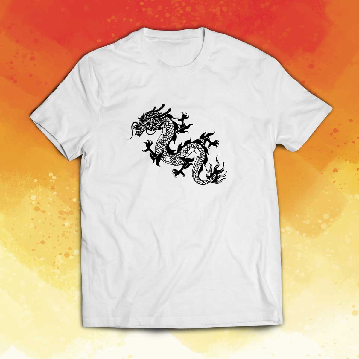 Drago cinese - T-Shirt bianca Uomo