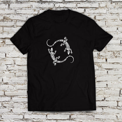 Lucertole maori - T-Shirt nera Uomo