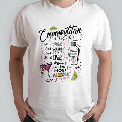 Cocktail Cosmopolitan - T-shirt bianca Uomo