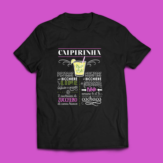 Cocktail Caipirinha - T-shirt nera Uomo