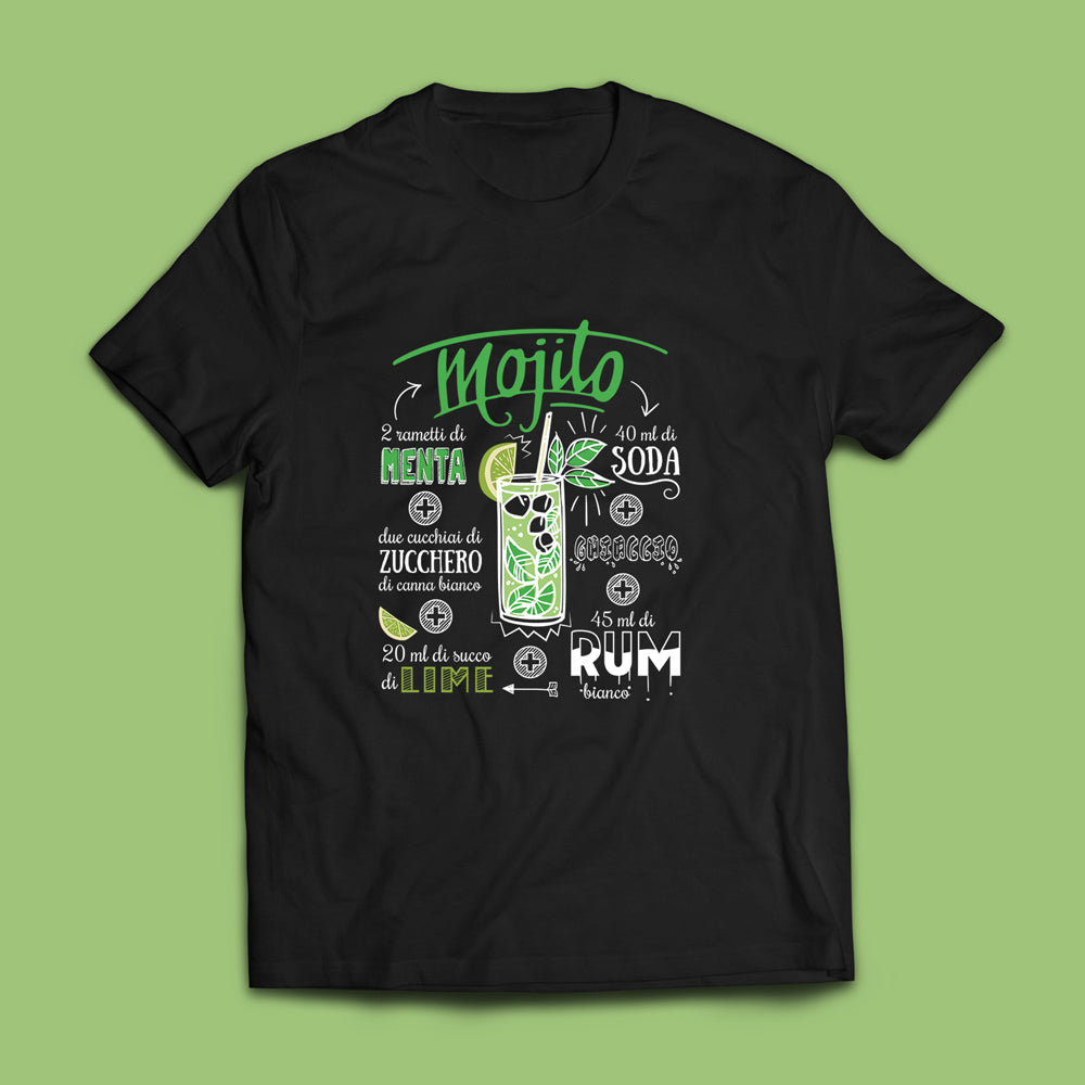 Cocktail Mojito - T-shirt nera Uomo