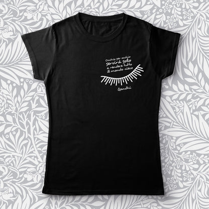 Occhio per occhio - Gandhi - T-Shirt nera Donna