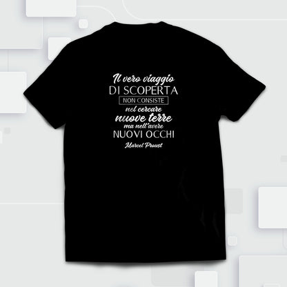 Il vero viaggio di scoperta - Proust - T-Shirt nera Uomo