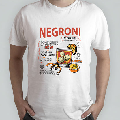 Cocktail Negroni - T-shirt bianca Uomo