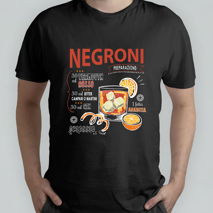 Cocktail Negroni - T-shirt nera Uomo