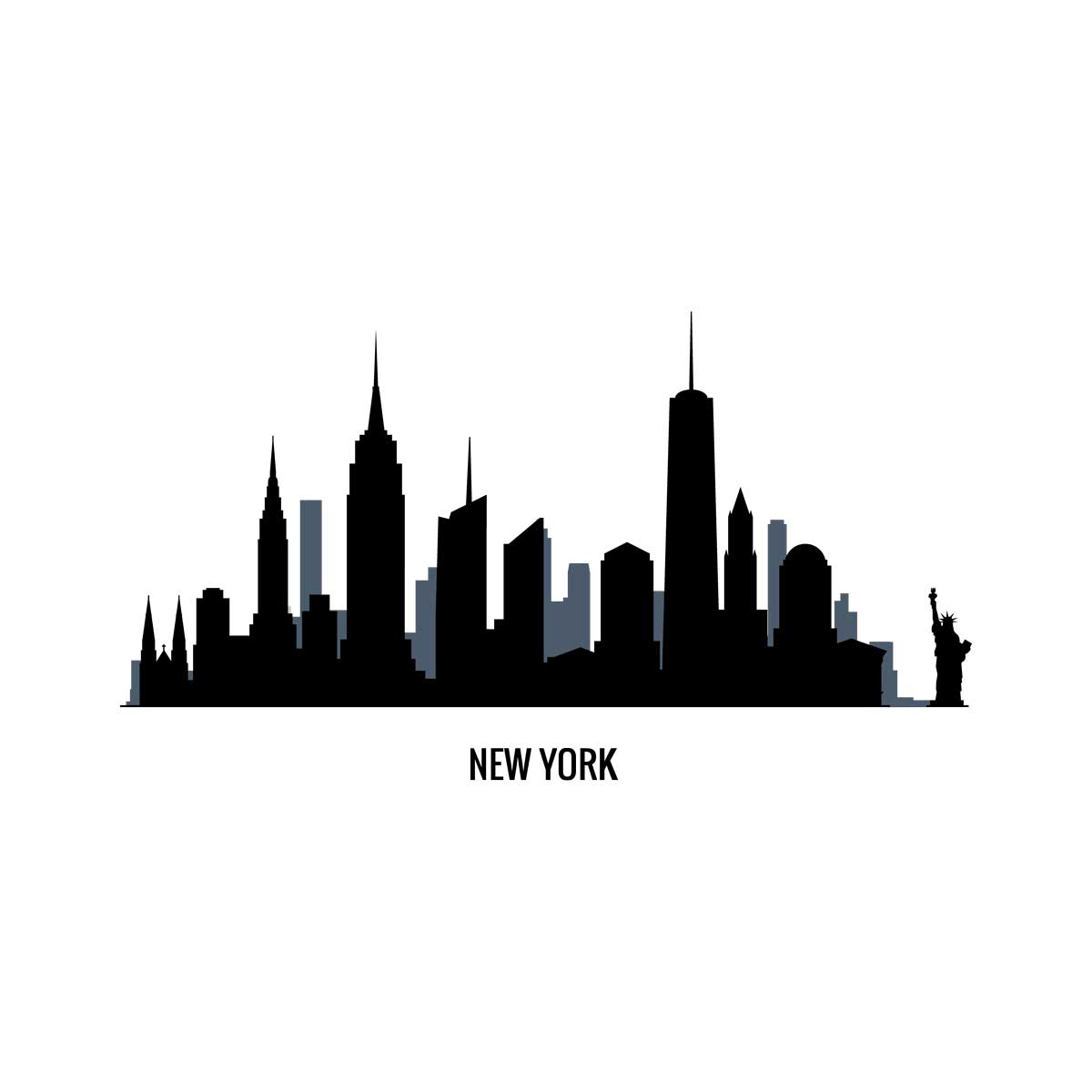 disegno skyline new york