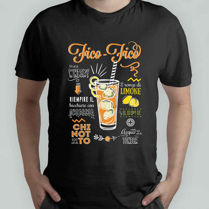 Cocktail Fico-Fico - T-shirt nera Uomo