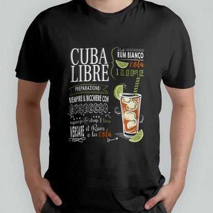 Cocktail Cuba libre - T-shirt nera Uomo