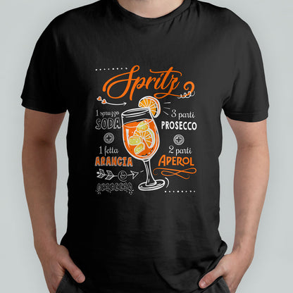 Cocktail Spritz - T-shirt nera Uomo
